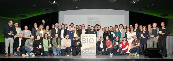 Les lauréats et partenaires de l'édition 2026 de Meilleur produit bio.