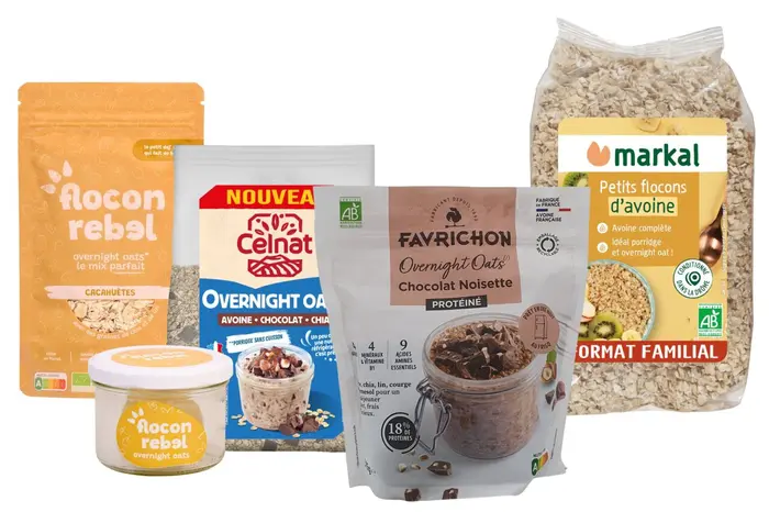 Les marques qui surfent sur la tendance des overnight oats.