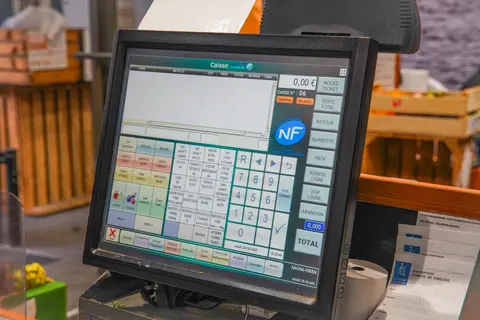 Caisse magasin bio