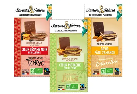 Saveurs & Nature intègre sa tablette Dubaï au sein d'une gamme baptisée Destination et vouée à