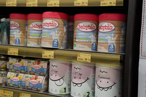 Lait infantile Popote et Babybio