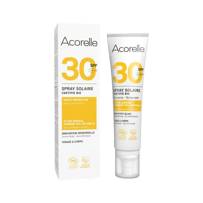 Spray solaire 30 SPF de Acorelle