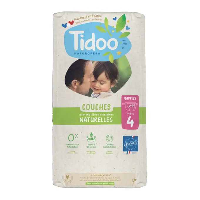 Couches avec matières naturelles de Tidoo