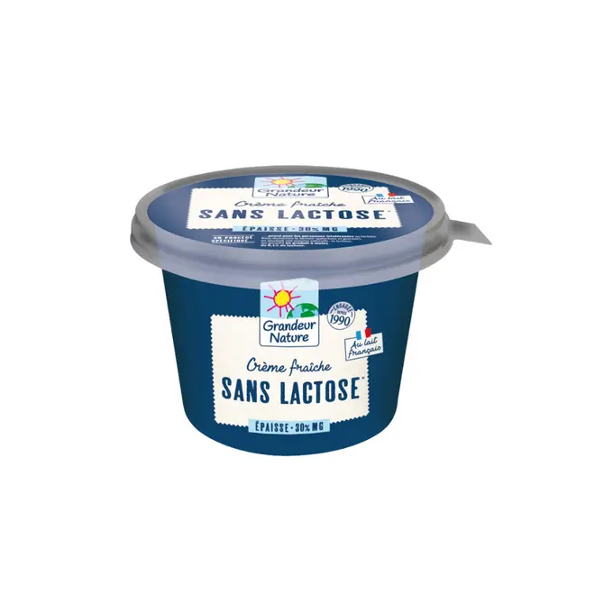 Crème fraîche sans lactose de Grandeur nature
